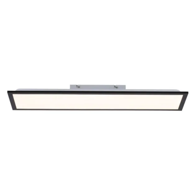 LED Panel, Deckenleuchte, flach, schwarz, rechteckig