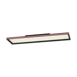 LED Panel, Deckenleuchte, flach,dimmbar, schwarz, mit RGB Laufbandumrandung