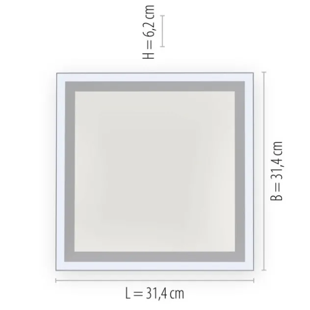 LED Panel, Deckenleuchte, weiß, dimmbar, Farbtemperatursteuerung