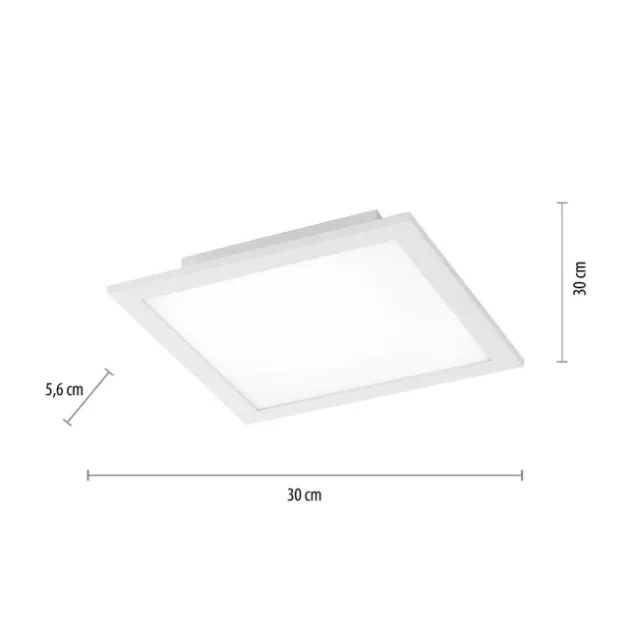 LED-Panel, Deckenleuchte, 30x30cm, dimmbar, Smart Home,