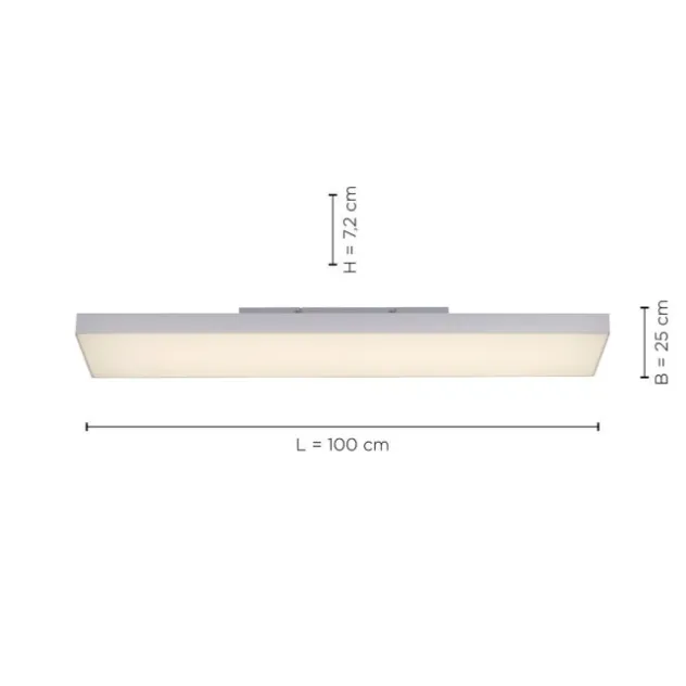 LED Panel, digitaler Farbwechsel, CCT Steuerung, 100 x 25 cm