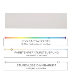 LED Panel, digitaler Farbwechsel, CCT Steuerung, 100 x 25 cm