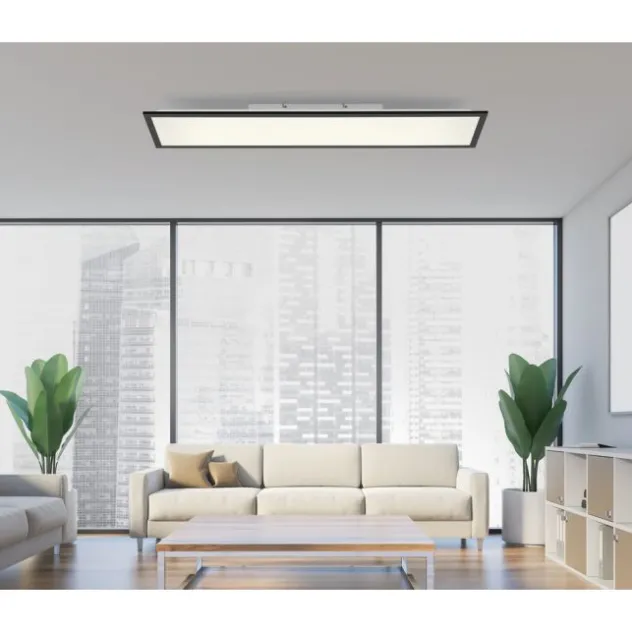 LED Panel. Flat. Deckenleuchte, schwarz, dimmbar