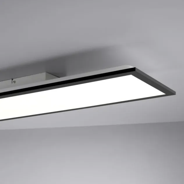 LED Panel. Flat. Deckenleuchte, schwarz, dimmbar