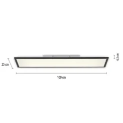 LED Panel. Flat. Deckenleuchte, schwarz, dimmbar