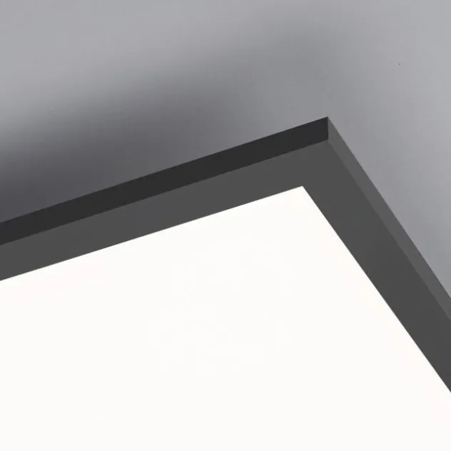 LED Panel, Rahmen schwarz, dimmbar, CCT Lichtfarbsteuerung, quadratisch