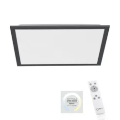 LED Panel, Rahmen schwarz, dimmbar, CCT Lichtfarbsteuerung, quadratisch
