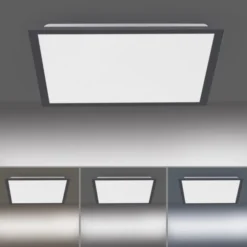 LED Panel, Rahmen schwarz, dimmbar, CCT Lichtfarbsteuerung, quadratisch