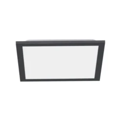 LED Panel, Rahmen schwarz, dimmbar, CCT Farbsteuerung, quadratisch, modern
