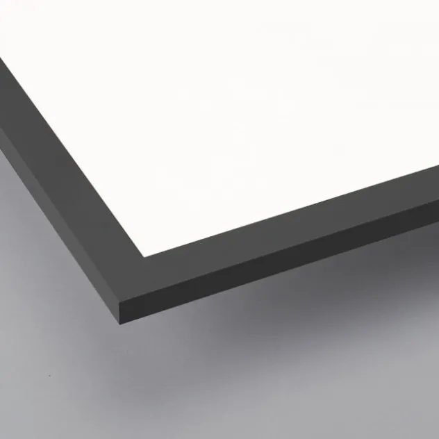LED Panel, Rahmen schwarz, quadratisch, dimmbar, CCT, Fernbedienung, modern