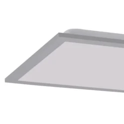 LED Panel Rahmen silberfarbig, 45,5x45,5cm, Fernbedienung, platzsparend