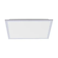 LED Panel Rahmen silberfarbig, 45,5x45,5cm, Fernbedienung, platzsparend