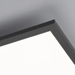 LED Panel, schwarz, 100x25cm, CCT Farbsteuerung, dimmbar, Fernbedienung