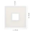 LED Panel, weiß, CUT OUT, quadratisch, inkl. Fernbedienung, CCT, dimmbar