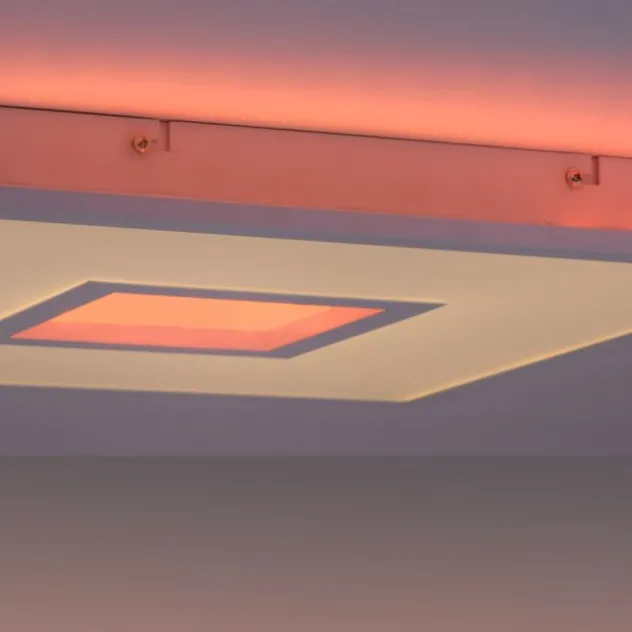 LED Panel, weiß, CUT OUT, quadratisch, inkl. Fernbedienung, CCT, dimmbar