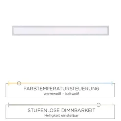 LED Panel, weiß, eckig, CCT-Farbtemperatursteuerung, dimmbar