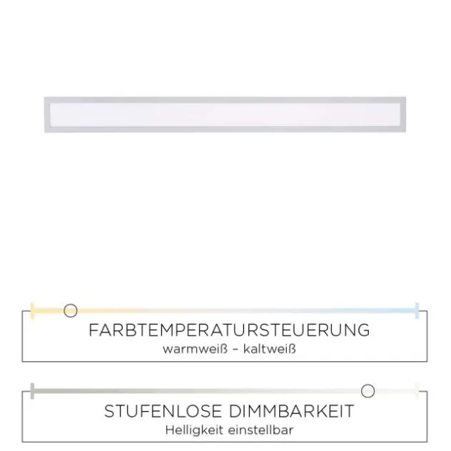LED Panel, weiß, eckig, CCT-Farbtemperatursteuerung, dimmbar