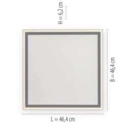 LED Panel, weiß, quadratisch, CCT Farbsteuerung, dimmbar, Fernbedienung
