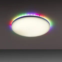 LED Panel, weiß, rund, dimmbar, inkl. FB, Memory, separat steuerbar