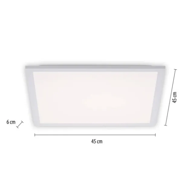 LED Panel, weiss, 45x45, Backlight, Memory Funktion, Serienschaltung
