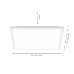 LED Panel, weiss, 29,5x29,5, 3000K warmweiss, Memory Funktion