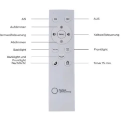 LED-Panel, weiß, 45x45cm, Backlight, dimmbar, Farbsteuerung