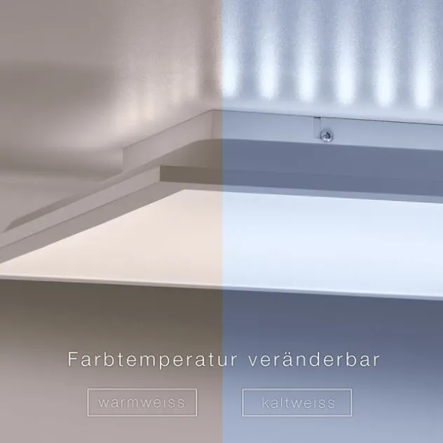 LED-Panel, weiß, 45x45cm, Backlight, dimmbar, Farbsteuerung