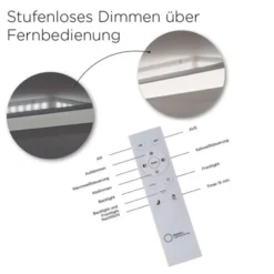 LED-Panel, weiß, 30x30cm, dimmbar, Backlight, Fernbedienung, Farbsteuerung