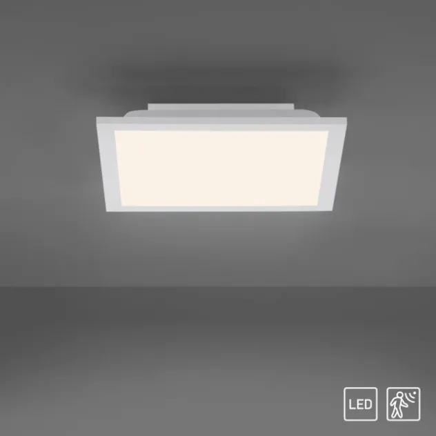 LED-Panel, weiß, 29,5x29,5cm, incl. Bewegungsmelder