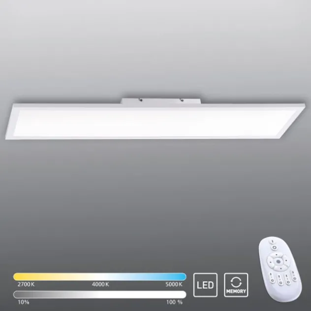 LED-Panel, weiß, 100x25cm, Lichtfarbsteuerung, Fernbedienung
