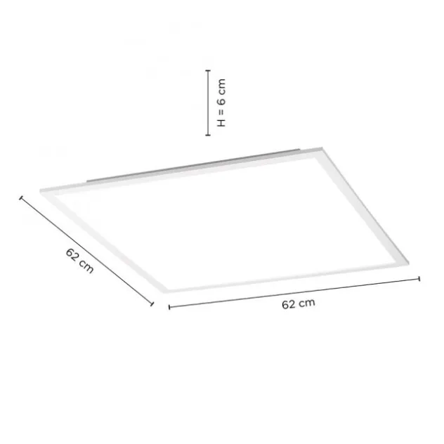 LED-Panel, weiß, 60x60cm, neutralweißes Licht, Arbeitsplatz, Büroleuchte
