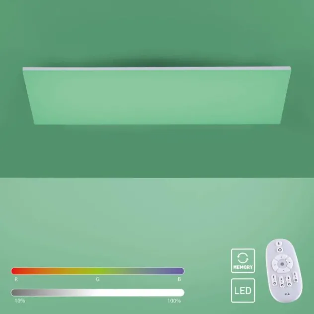 LED-Panel, weiß, 60x30cm, rahmenlos, Farbsteuerung, Dimmfunktion