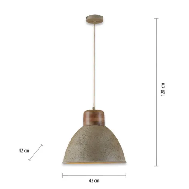 LED Pendellampe 1 flammig beige retro schwenkbar Industrie Style