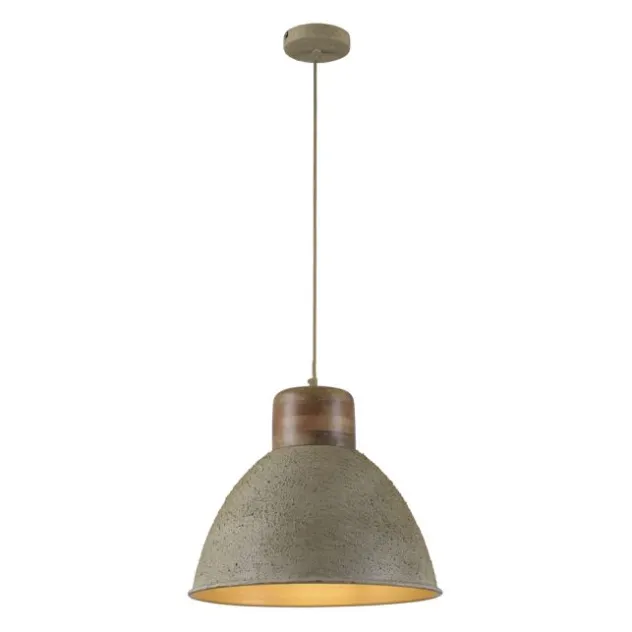 LED Pendellampe 1 flammig beige retro schwenkbar Industrie Style
