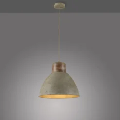 LED Pendellampe 1 flammig beige retro schwenkbar Industrie Style