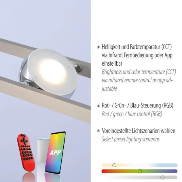 LED-Pendellampe, Smart-Home, Lichtfarbsteuerung, Farbwechsel, Dimmfunktion