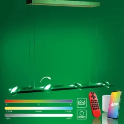 LED-Pendellampe, Smart-Home, Lichtfarbsteuerung, Farbwechsel, Dimmfunktion