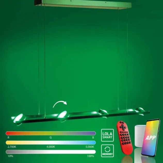 LED-Pendellampe, Smart-Home, Lichtfarbsteuerung, Farbwechsel, Dimmfunktion