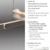 LED Pendelleuchte ADRIANA dunkel-metal-braun höhenverstellbar dimmbar