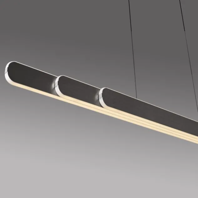 LED Pendelleuchte ADRIANA dunkel-metal-braun höhenverstellbar dimmbar