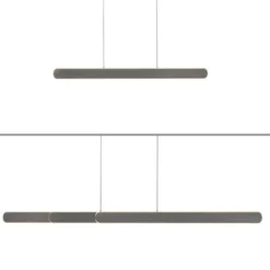 LED Pendelleuchte ADRIANA dunkel-metal-braun höhenverstellbar dimmbar