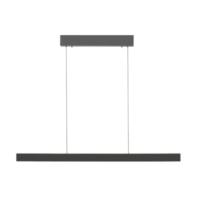 LED Pendelleuchte ADRIANA SQUARE, anthrazit, Dimmer, ausziehbar, warm- bis kaltweiß
