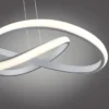 LED-Pendelleuchte, alufarben, dimmbar, höhenverstellbar