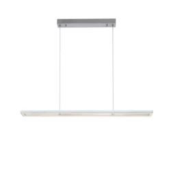 LED-Pendelleuchte, alufarben, Fernbedienung, RGB, CCT, Memory