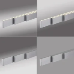 LED Pendelleuchte aluminium ADRIANA SQUARE, dimmer, ausziehbar, warm- bis kaltweiß