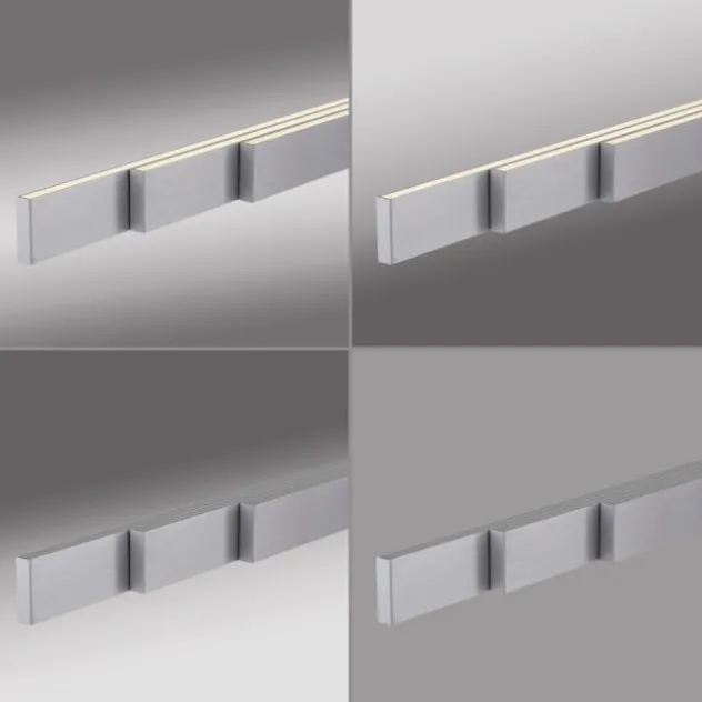 LED Pendelleuchte aluminium ADRIANA SQUARE, dimmer, ausziehbar, warm- bis kaltweiß