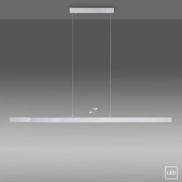LED-Pendelleuchte, aluminium, höhenverstellbar, ausziehbar