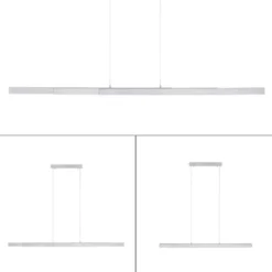 LED-Pendelleuchte, aluminium, höhenverstellbar, ausziehbar