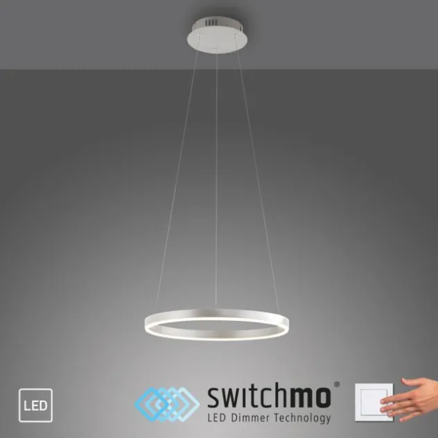 LED Pendelleuchte aluminium rund Ø40cm dimmbar Switchmo warmweiß