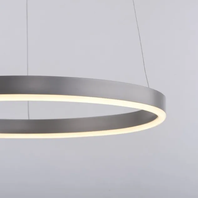 LED Pendelleuchte aluminium rund Ø40cm dimmbar Switchmo warmweiß